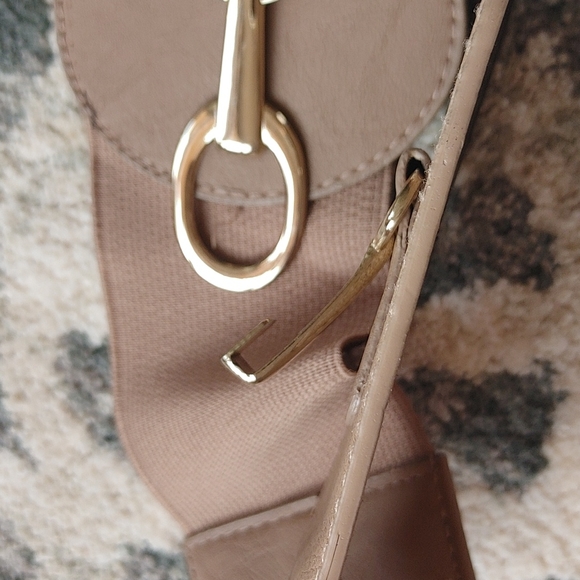 Faux Leather Braided Stretch Belt Women's Small Medium - Picture 12 of 16